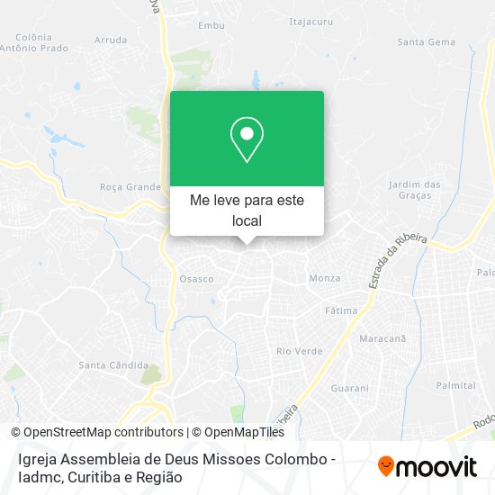 Igreja Assembleia de Deus Missoes Colombo - Iadmc mapa