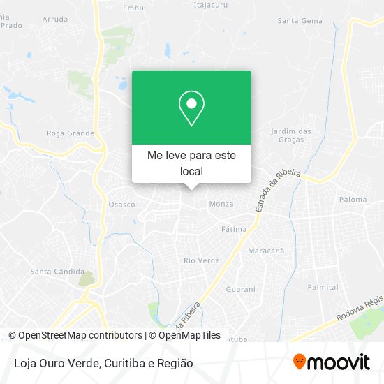 Loja Ouro Verde mapa