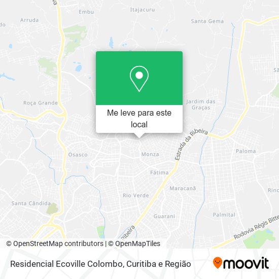 Residencial Ecoville Colombo mapa