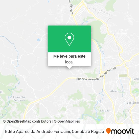Edite Aparecida Andrade Ferracini mapa