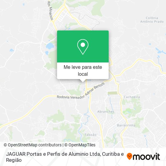 JAGUAR Portas e Perfis de Aluminio Ltda mapa