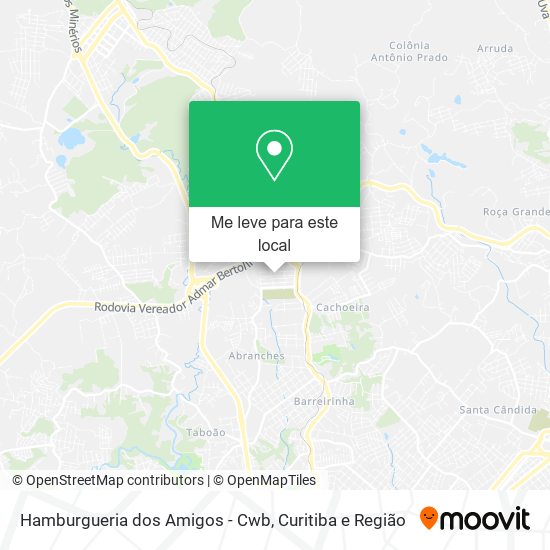 Hamburgueria dos Amigos - Cwb mapa