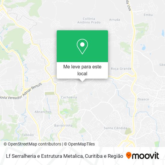 Lf Serralheria e Estrutura Metalica mapa