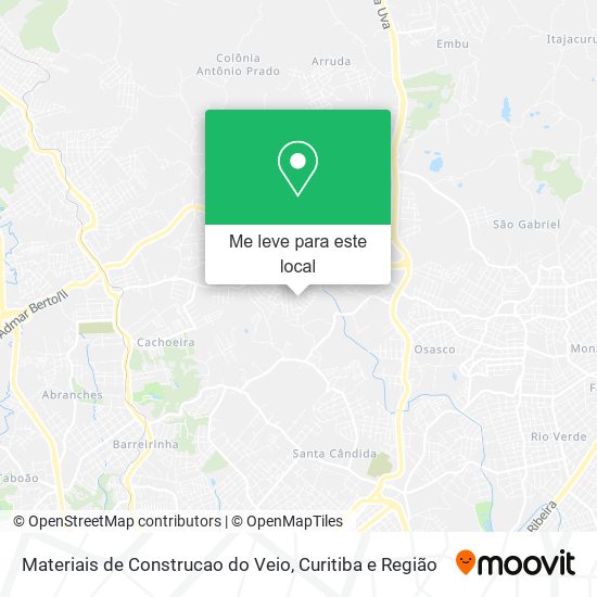 Materiais de Construcao do Veio mapa