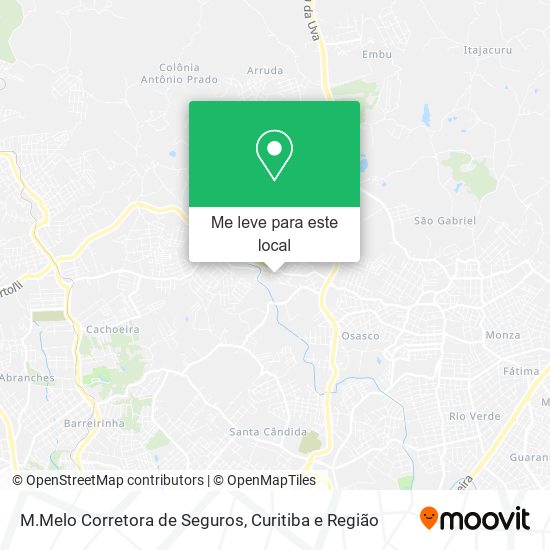 M.Melo Corretora de Seguros mapa