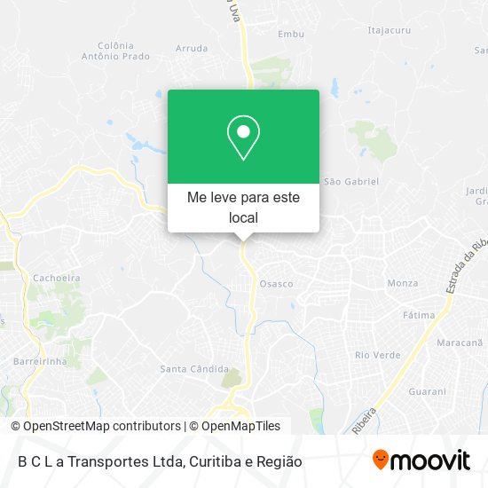 B C L a Transportes Ltda mapa