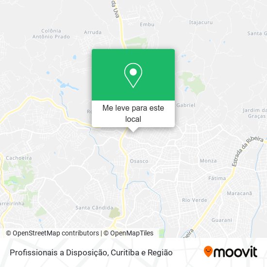 Profissionais a Disposição mapa