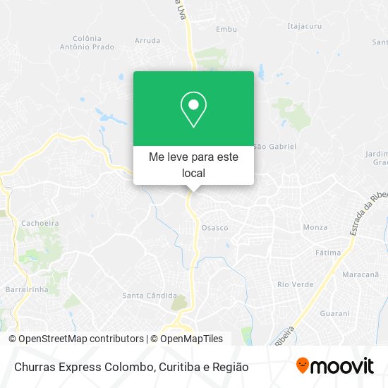Churras Express Colombo mapa
