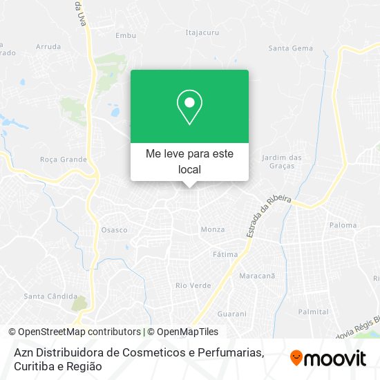 Azn Distribuidora de Cosmeticos e Perfumarias mapa