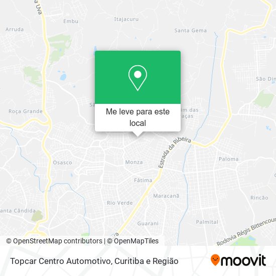 Topcar Centro Automotivo mapa