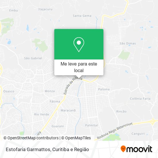 Estofaria Garmattos mapa