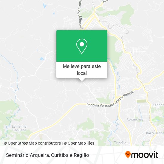Seminário Arqueira mapa