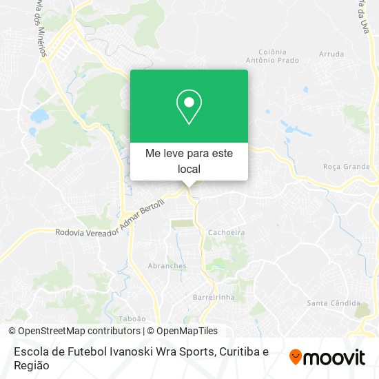 Escola de Futebol Ivanoski Wra Sports mapa