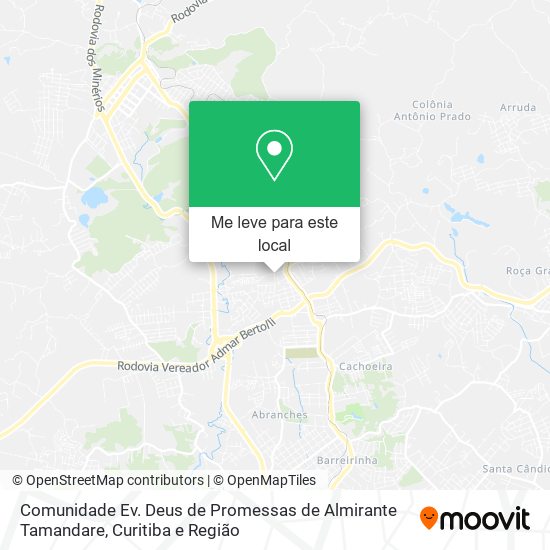 Comunidade Ev. Deus de Promessas de Almirante Tamandare mapa