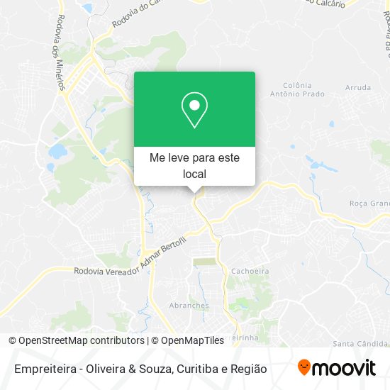 Empreiteira - Oliveira & Souza mapa