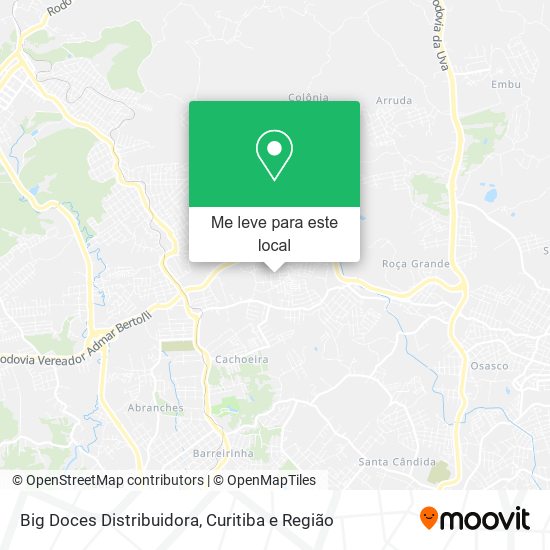 Big Doces Distribuidora mapa