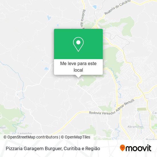 Pizzaria Garagem Burguer mapa