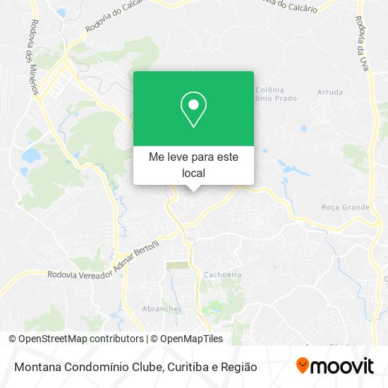 Montana Condomínio Clube mapa