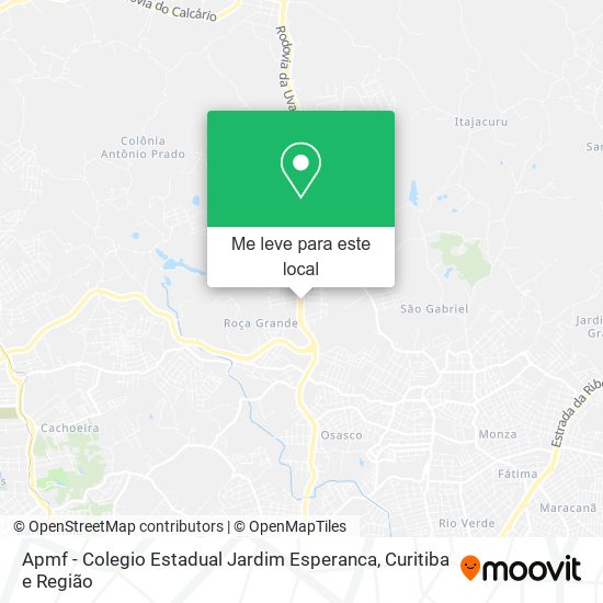 Apmf - Colegio Estadual Jardim Esperanca mapa
