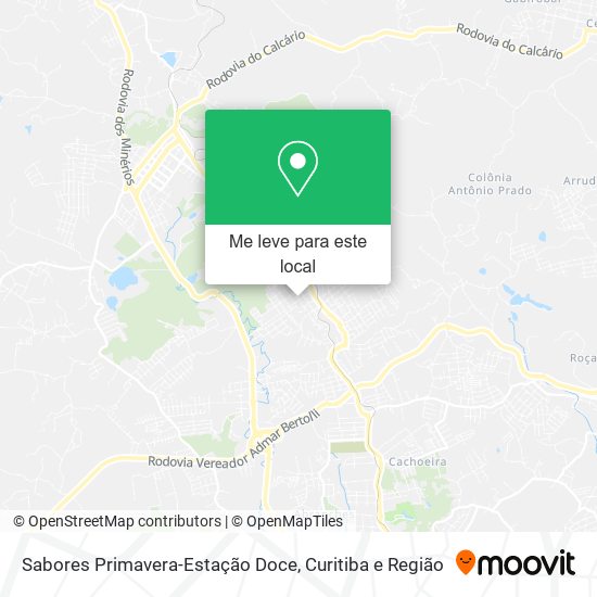 Sabores Primavera-Estação Doce mapa