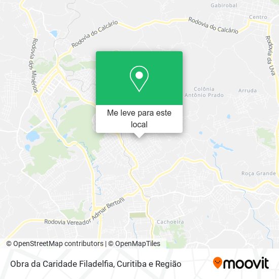 Obra da Caridade Filadelfia mapa