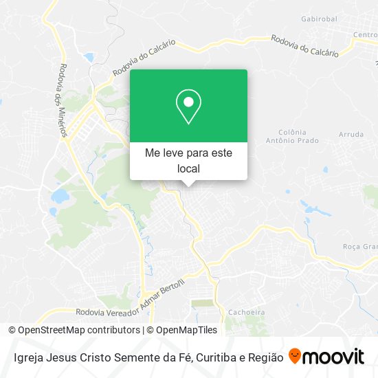 Igreja Jesus Cristo Semente da Fé mapa