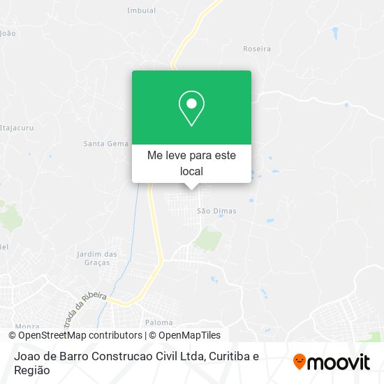 Joao de Barro Construcao Civil Ltda mapa