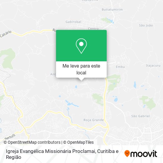Igreja Evangélica Missionária Proclamai mapa