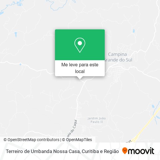 Terreiro de Umbanda Nossa Casa mapa