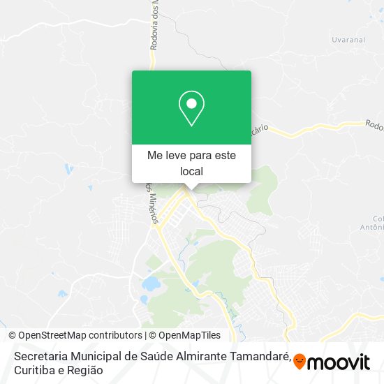 Secretaria Municipal de Saúde Almirante Tamandaré mapa