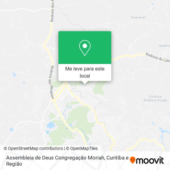 Assembleia de Deus Congregação Moriah mapa