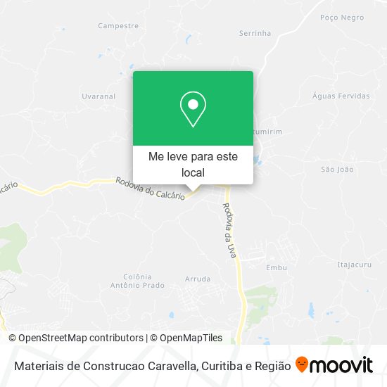 Materiais de Construcao Caravella mapa
