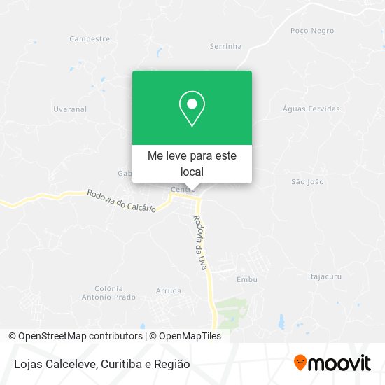 Lojas Calceleve mapa