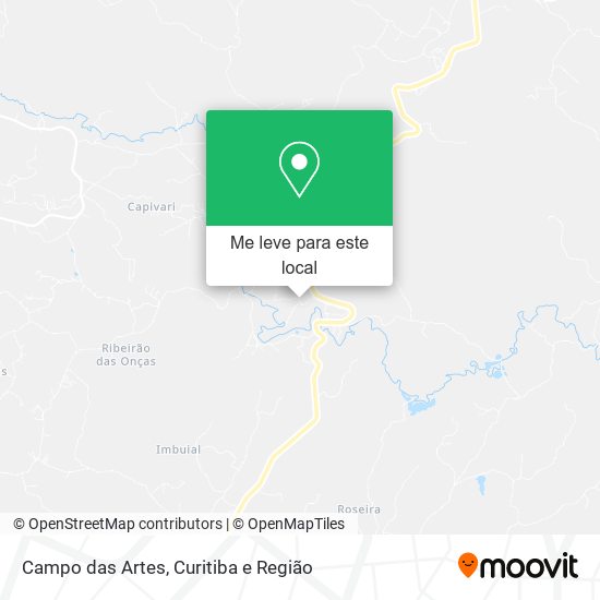 Campo das Artes mapa