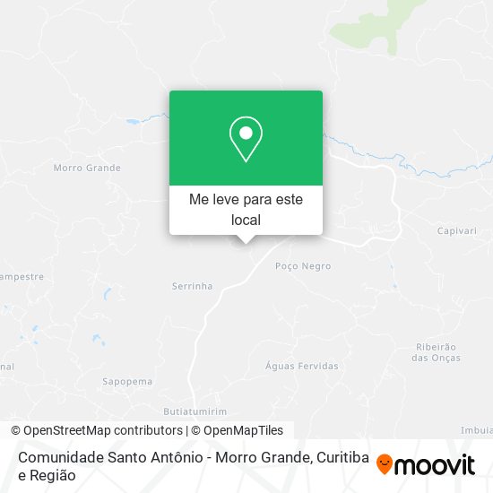 Comunidade Santo Antônio - Morro Grande mapa