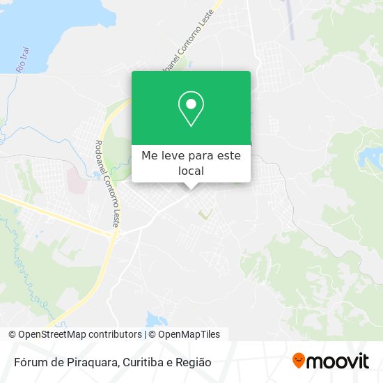 Fórum de Piraquara mapa