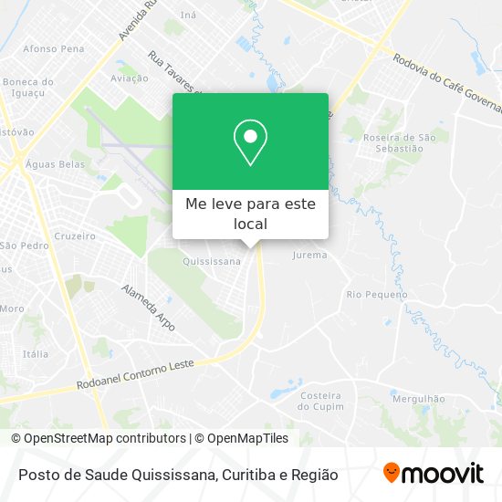 Posto de Saude Quississana mapa