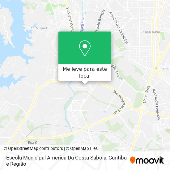 Escola Municipal America Da Costa Sabóia mapa