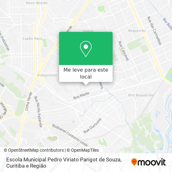 Escola Municipal Pedro Viriato Parigot de Souza mapa