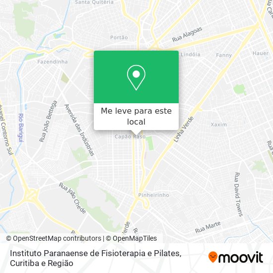 Instituto Paranaense de Fisioterapia e Pilates mapa