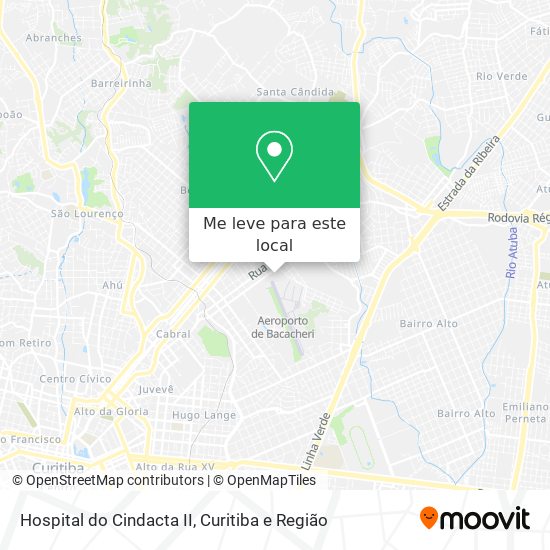 Hospital do Cindacta II mapa