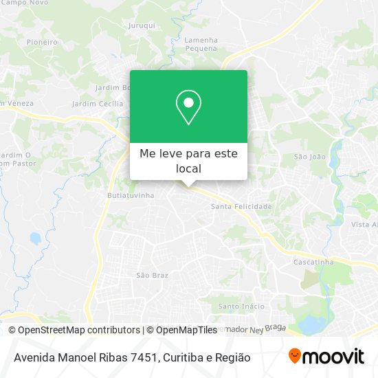 Avenida Manoel Ribas 7451 mapa