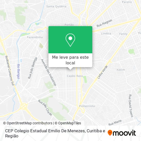 CEP Colegio Estadual Emilio De Menezes mapa