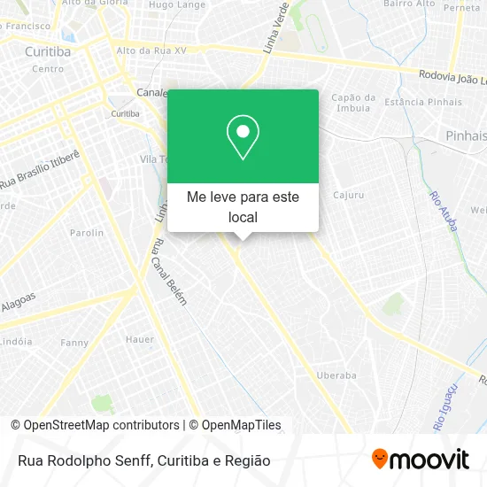 Rua Rodolpho Senff mapa