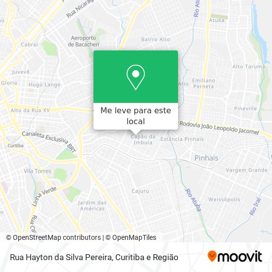 Rua Hayton da Silva Pereira mapa