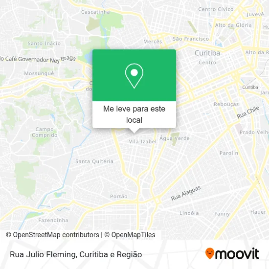 Rua Julio Fleming mapa