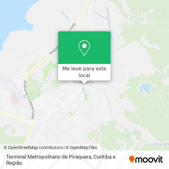 Terminal Metropolitano de Piraquara mapa