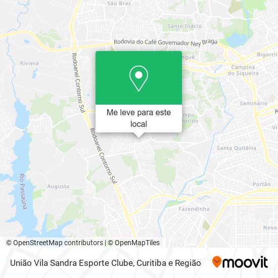 União Vila Sandra Esporte Clube mapa