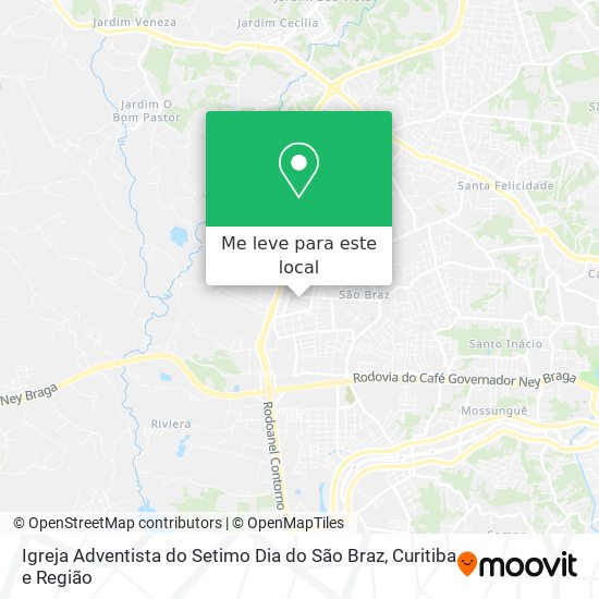 Igreja Adventista do Setimo Dia do São Braz mapa