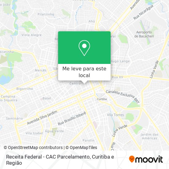 Receita Federal - CAC Parcelamento mapa